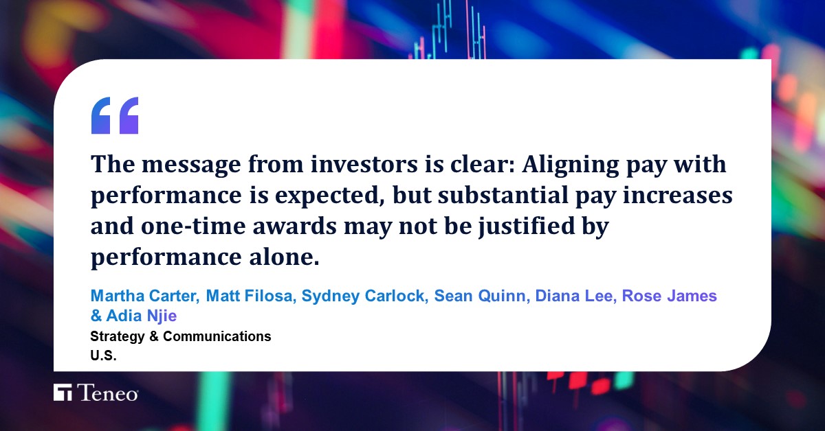 Teneo's tweet image. Teneo provides the top 11 takeaways from the 2023 #ProxySeason, revealing a post-pandemic “return to normal” with investors balancing increased focus on financial materiality with #ESG considerations. hubs.li/Q029X87R0