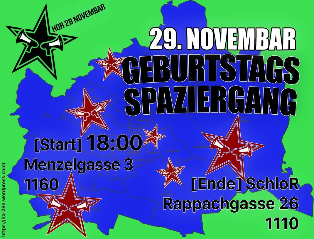 this year, we are celebrating our birthday loud and proud and in the open - back on the streets! Join us for our singing walk across Vienna and visit places of (post)migrant history and present, resistance, solidarity and loud criticism! 1/4