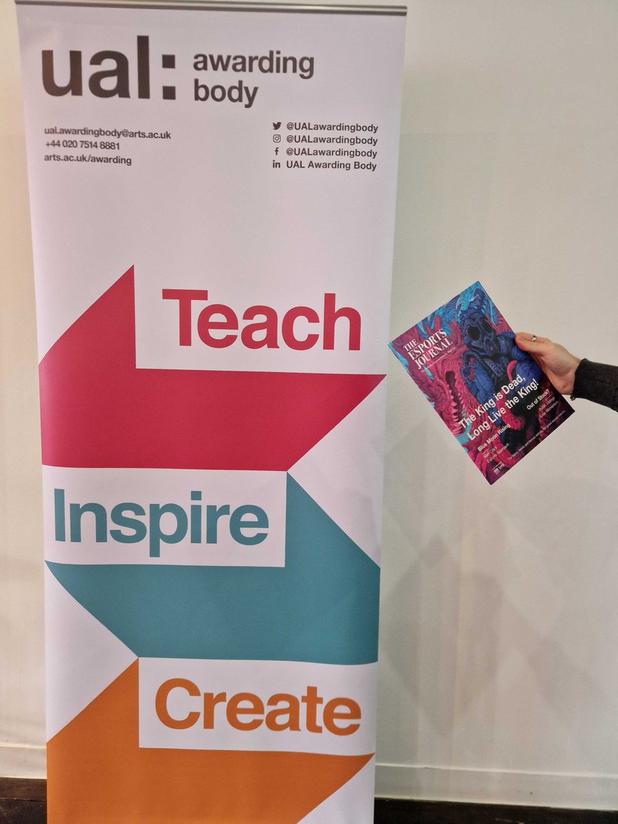 esports_journal's tweet photo. Spot the magazine... 👀👀 

If you're at the @UAL Teach Inspire Create Conference today in London, make sure to pop over to the @esportsinsider stand and say hello! https://t.co/MySB2f7lVc