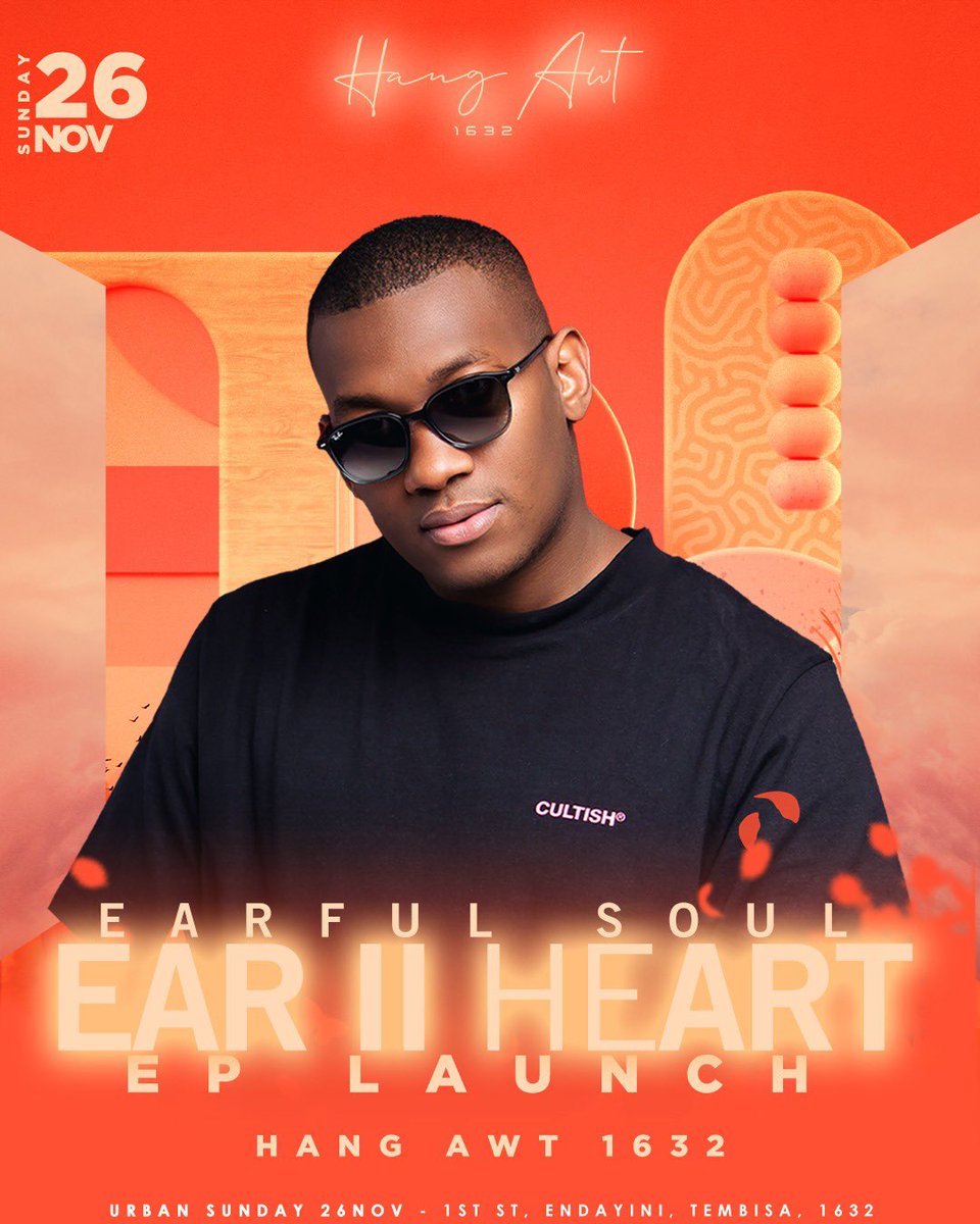 EarfulSoul's tweet photo. Ear || Heart official Launch At The Hang Awt 1632🥵🥵🥵🥵🥵🥵

Bringing you nothing but the best in the game this Sunday 
Free Entrance🚪

Earful Soul
Kabza De Small
Artwork Sounds
Enosoul
Leehleza and Abuti Lolo
China Charmeleon&amp;Mcpour
SoulFreakah
Jnr SA
Pedabotic
KaygeeTheVibe https://t.co/XLpIG6J9vs