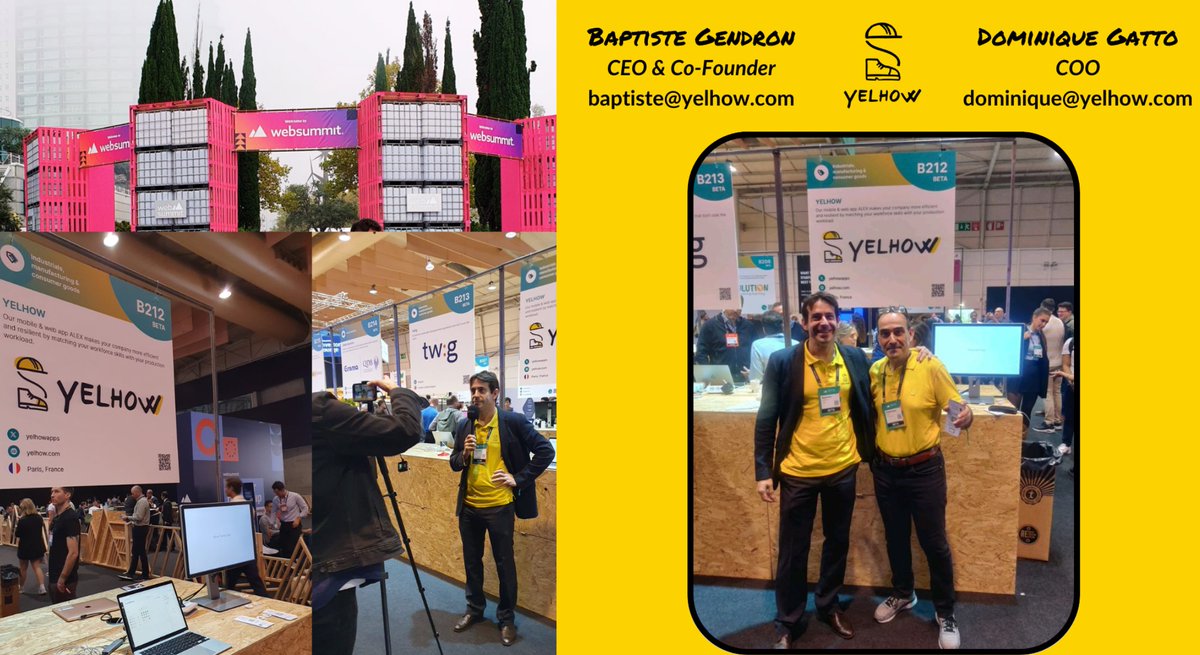 yelhowApps's tweet photo. Retour d'expérience du #WebSummit2023, de belles rencontres et des nouveaux projets en perspective 🙌
Cliquez ici pour revoir le pitch de Baptiste 👉https://t.co/0irhqtE7lF https://t.co/Hslbo3fmRR