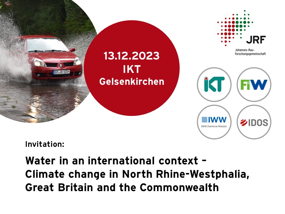 📢Invitation: @JRF_NRW-event '#Water in an International Context' with talks from JRF-scientists and international experts🗓️13th of December 2023⏲️on-site 12:00-17:00 + reception at IKT, Gelsenkirchen or online 13:00-17:00. #climate #climateadaptation➡️t1p.de/jep9d