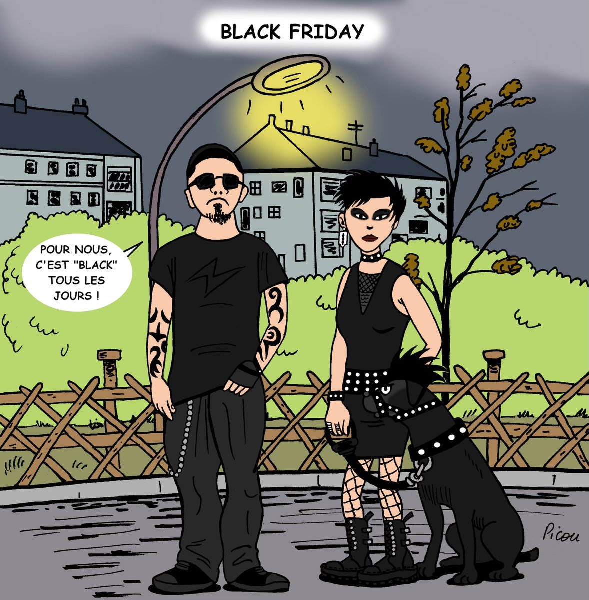 magikjle's tweet photo. Le #Picou du jour ! #blackfriday 🛍️ #cartoonist #dinan #Bretagne #breizh https://t.co/q8iVm4Nu7Z