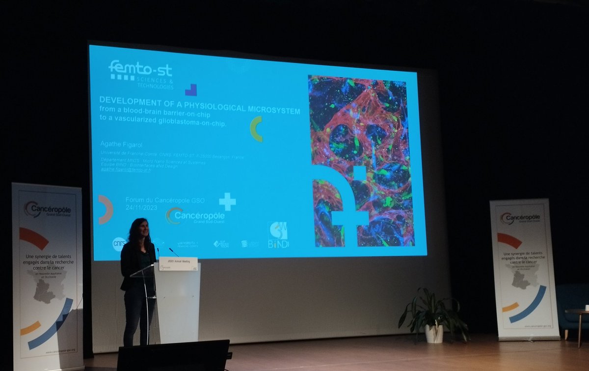 CanceropoleGSO's tweet photo. Our last #JGSO keynote lecture by Agathe Figarol from @FemtoSt https://t.co/H6guRZyDVN