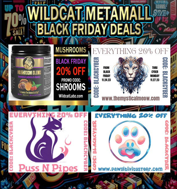 WildcatAlliance's tweet photo. 20% OFF BLACK FRIDAY PROMOS💸

💪Supplements: https://t.co/k4r6NG2k7P
🚬Headshop: https://t.co/nL9lz63WOc
💎Crystal Boutique: https://t.co/gPLlJUbbM5
🐶Pet Store: https://t.co/fAwjHZ2Dvn

#BlackFriday #BlackFridayDeals #BlackFridayDeals2023