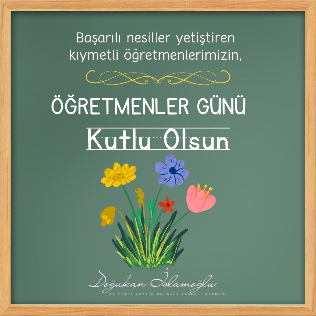doguknislamoglu's tweet photo. Kıymetli Eşim Başta Olmak Üzere,Tüm Öğretmenlerimizin 24 Kasım Öğretmenler Gününü Kutluyorum. 

Necmettin Yılmaz,Aybike Yalçın ve Fırat Yılmaz Çakıroğlu Başta Olmak Üzere Tüm Şehit Öğretmenlerimizi Rahmetle Yad Ediyorum. https://t.co/XiI6Os7A9p