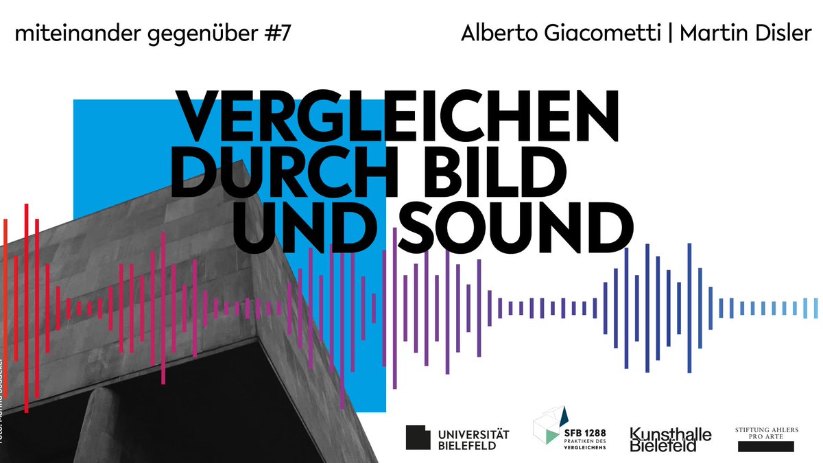sfb_comparing's tweet photo. 📽️ Wie klingt die Begegnung zweier Kunstwerke?
#SFB1288-Mitglied #BrittaHochkirchen und Sounddesigner #PhilippRandt sprechen @KunsthalleBi über "Vergleichen durch Bild und Sound", moderiert von #MarinaBöddeker.
#miteinandergegenüber
➡️Auf #YouTube anhören: https://t.co/JVAc0DwSoY https://t.co/eVntL37YIc