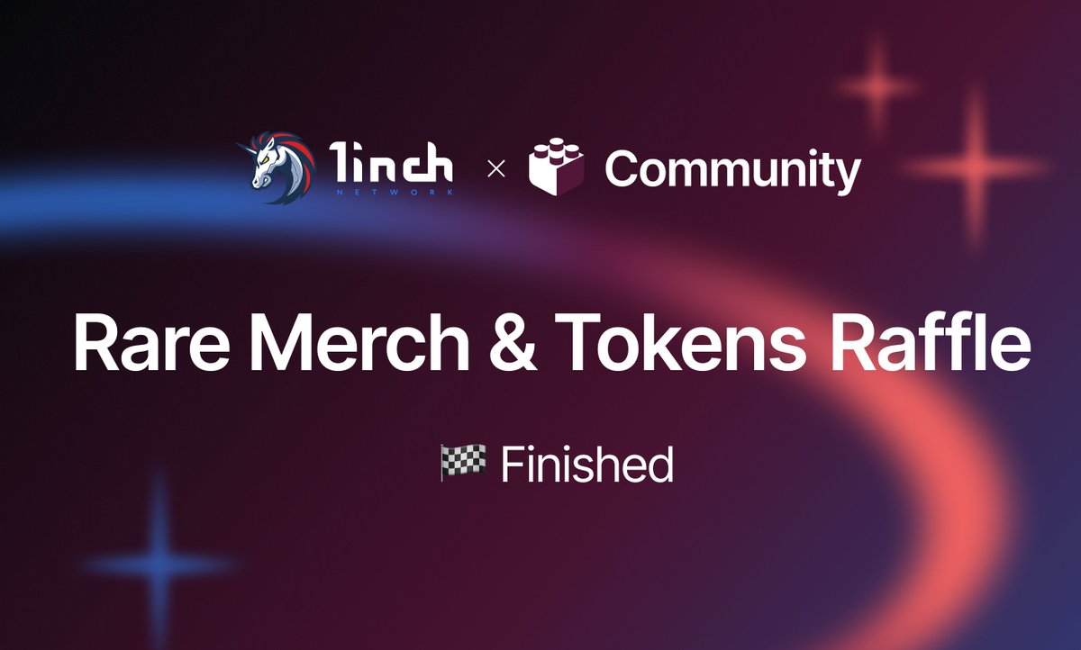 🔥 @1inch campaign results It’s time to determine the 50 random winners of the super rare 1inch x TON T-shirts and more 50 winners who’ll share $1,000 in 1INCH tokens. The list can be found here - docs.google.com/spreadsheets/d… 🎉 📨 T-shirt winners will be contacted by the project’s