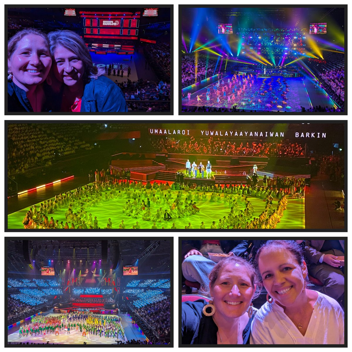 Janeney's tweet photo. What an incredibly fabuloUS night at the 40th annual #SchoolSpectacular. A spectacular culmination of talent, passion and dedication of more than 5000 @NSWEducation students and their teachers! What a privilege it is to watch our kids shine! @dizdarm @DebSummerhayes @k_rigas https://t.co/WA3A5BLnQu