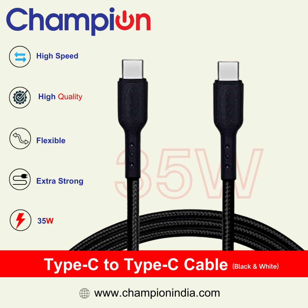 ChampionComps's tweet photo. Champion Type-C TO C 3Amp Braided Data Cable (Series-C)
Buy Now
Special Offer Only Rs.45/-
click to Buy
https://t.co/NWl3H8SKDK

#champion #typectoc #Braidedcable #specialoffer #brand #usbdatacable #datacable #usbcable #cabledata #chargingcable #lightningcable #usbcables #typec https://t.co/MqUtouolJu