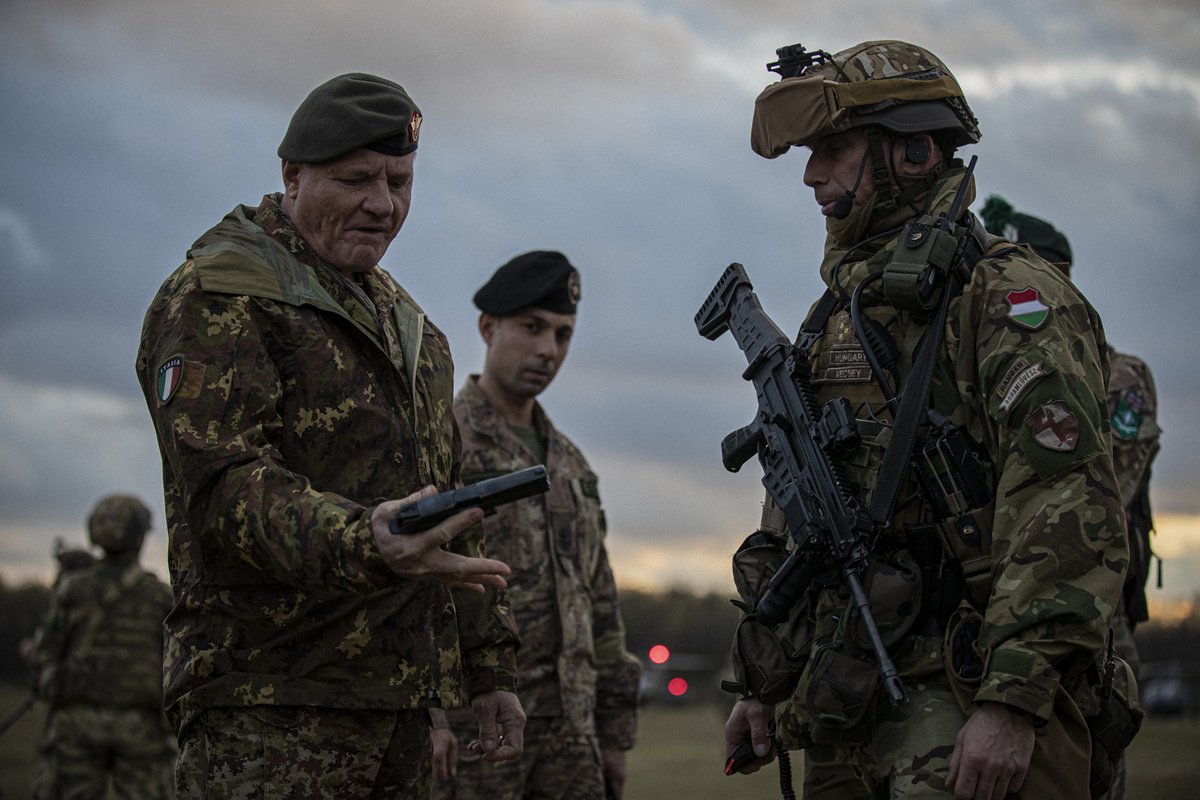 LGEN Zanelli, LANDCOM DCOM, visited the HUN BG on Nov 16, 2023. In the framework of Ex Adaptive Hussars, HUN & ITA troops conducted a joint live firing exercise & cross training. The exercise served as a platform for fostering readiness & interoperability of NATO’s land forces.