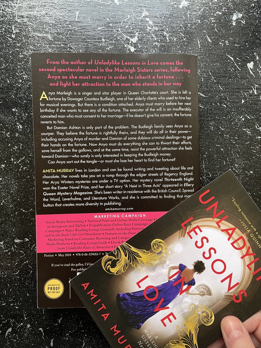 Got some gorgeous bookmail today! A massive thank you to @AmitaMurray for this fabulous proof of #UnladylikeRulesofAttraction, I loved the first book soo much and I’m super excited to read Anya’s story 🥰❤️ #Bookmail #BookTwitter #BookX