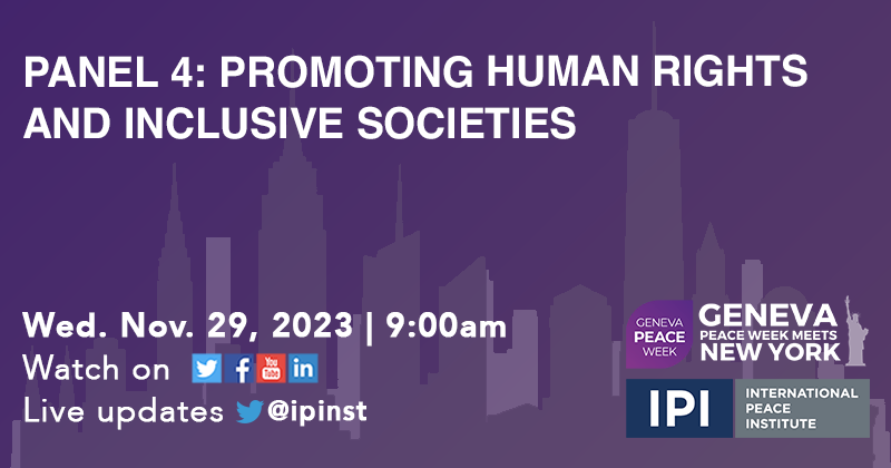 QuakerUNOffice's tweet photo. Join QUNO Rep @_FloFoster_ on Nov 29 at 9am EST / 3pm CET moderating a panel discussion at #GenevaPeaceWeekxIP on Promoting Human Rights and Inclusive Societies.

Register here for in-person and online participation: https://t.co/EI3Eft0Bcp https://t.co/itqqh2MCDV