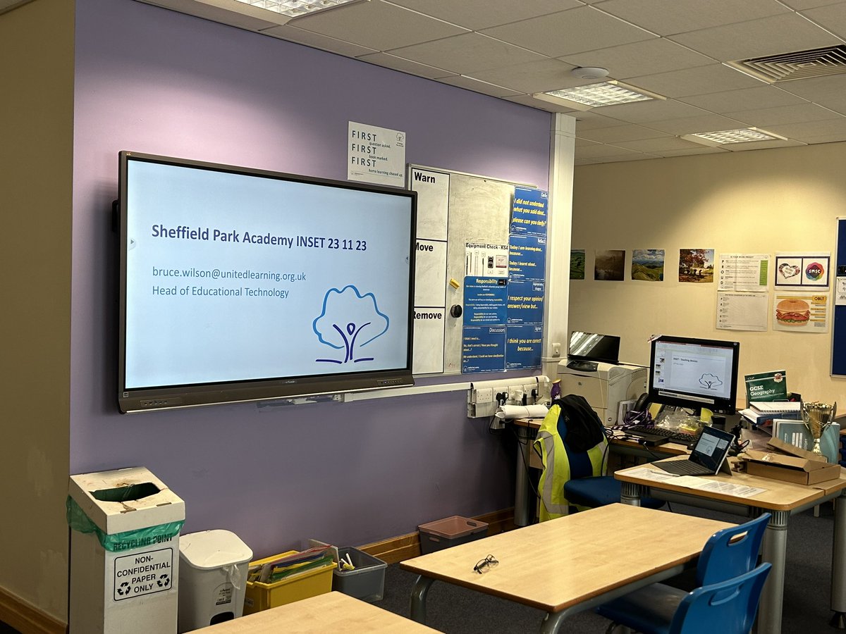 Great to be up <a href="/UnitedLearning/">United Learning</a> <a href="/SheffPark_Acad/">SheffieldParkAcademy</a> supporting the launch &amp; CPD of phase 2 of their <a href="/UL_technology/">Educational Technologists at United Learning</a> #DigitalStrategy with touch screen staff mobile devices. 

Showing modelling &amp; checking for understanding in <a href="/powerpoint/">PowerPoint</a> <a href="/OneNoteEDU/">OneNote Education</a> &amp; <a href="/MicrosoftTeams/">Microsoft Teams</a>