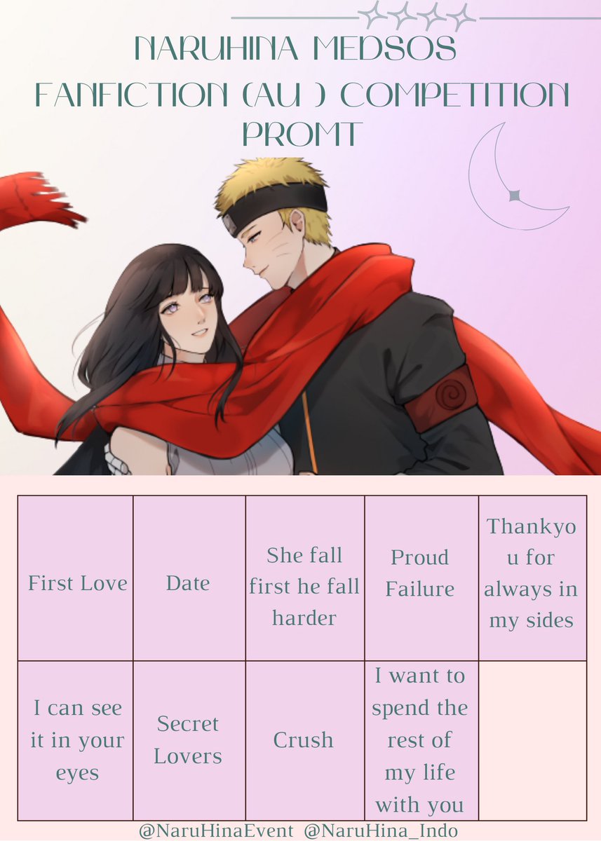 NaruHinaEvent's tweet photo. 🧡Project Red Scarf: Red String of Fate💜
In collaboration with @NaruHina_Indo

Proudly present....

✨Sosmed Fanfiction(AU) Competition✨
[Indonesia only🇲🇨]

Ayo guys join dan meriahkan The Last Anniversary ship kesayangan kita. Untuk syarat dan ketentuan bisa dilihat pada(cont) https://t.co/aYOpXGkW6g