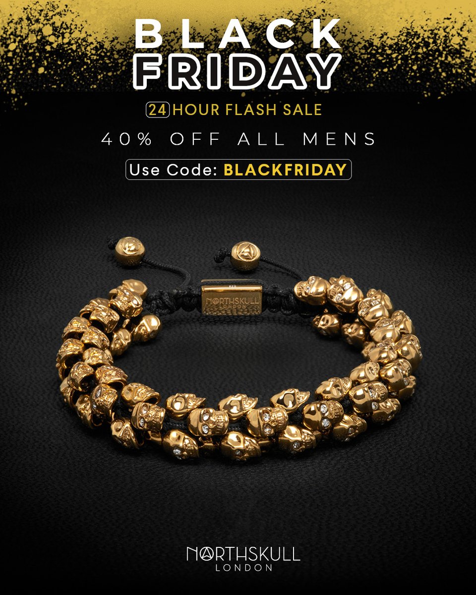 The Northskull Black Friday sale is on now 🚨 

Receive 40% off the entire mens collection using code BLACKFRIDAY
