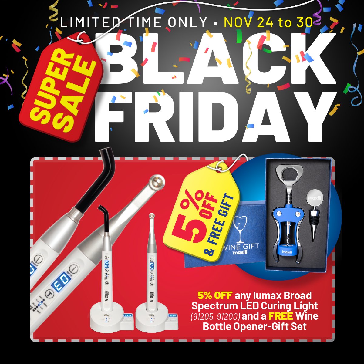 👀 BLACK FRIDAY STARTS TODAY!!  Take advantage of the deal and get a FREE 🎁!!!    

maxill.com/ca/our-product…!!