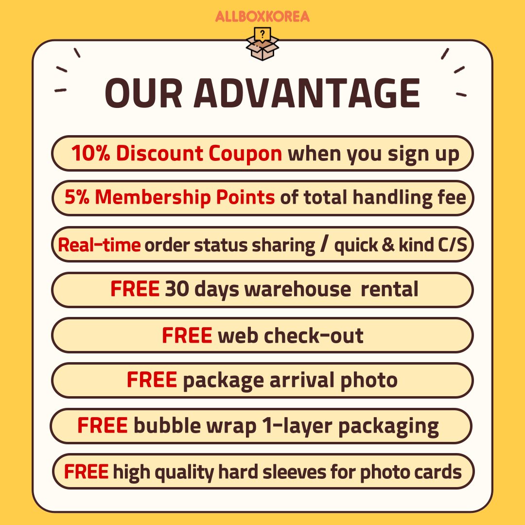 AllBoxKorea's tweet photo. ☃️AllBoxKorea Christmas Giveaway Event❄️
🗓️November 24, 2023 - December 15, 2023

📢We are holding a Christmas Giveaway event to thank our customers for their love for AllBoxKorea.
We have events on Twitter and Instagram.
✈ The 1st prize is free shipping. 

🎁1st Prize (1 person) - Twitter
- 1 Lee Dong Wook Season's Greeting
- 1 Wook Dong key ring
- 1 Lee Dong Wook random photo card set
- 1 Wook Dong mouse pad
- 1 Wook Dong balloon

🎁2nd Prize (1 person) - Twitter
Free AllBoxKorea handling fee (1 time)

🎁3rd Place (2 person) - Twitter
-50% off AllBoxKorea handling fees (1 time)

🌠Rules🌠
1. Follow @allboxkorea account
2. Press "Like" for event posts
3. Tagging friends in the comments
4. Retweet the promotion post

🌟Tips for winning
- The more friends you tag, the more chances you have to win!
- You can also double enter the event on Instagram.

⏰Ends December 15, 2023 at 11:00 pm (KST)
⏰Winner announced on December 17, 2023 at 08:00 pm (KST)

✅Required confirmation
- Make sure to review after receiving the product! You have to leave a comment.
- The winner will be selected for the entire public account only.
- The photos you posted later will be used on Allbox Korea's Instagram and Twitter.

🖼️All customers who use AllBoxKorea will receive a framed photo of their favorite artist.
We'll send you a framed photo of your favorite artist.
In addition, the first five customers to place an order will receive a free Wook Dong sticker and one of Lee Dong Wook random photo cards.

🫶We look forward to your participation in the event. Thank you❤️

Good luck!🍀

#allboxkorea #allboxkoreaevent #allboxkoreagiveaway