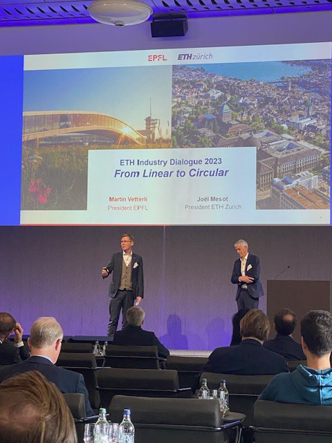 Joël Mesot (@joel_mesot) on Twitter photo Always a pleasure to present our schools’ contributions together with <a href="/EPFL_en/">EPFL</a> president <a href="/MartinVetterli/">Martin Vetterli</a>. Today on the crucial topic of #CircularEconomy at the #ETH Industry Dialogue 2023. #IngCH <a href="/ETH_en/">ETH Zurich</a> Always a pleasure to present our schools’ contributions together with <a href="/EPFL_en/">EPFL</a> president <a href="/MartinVetterli/">Martin Vetterli</a>. Today on the crucial topic of #CircularEconomy at the #ETH Industry Dialogue 2023. #IngCH <a href="/ETH_en/">ETH Zurich</a>