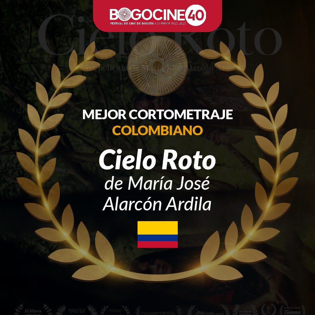Con una noche de ganadores, terminamos la exitosa edición número 40 del #BOGOCINE: más de 100 películas proyectadas en más de 10 escenarios de la ciudad. 
La brasileña ‘Porto Príncipe’ ganó el Círculo Precolombino de Oro a Mejor Película y Mejor Directora.
📌Aquí lo ganadores
🧵