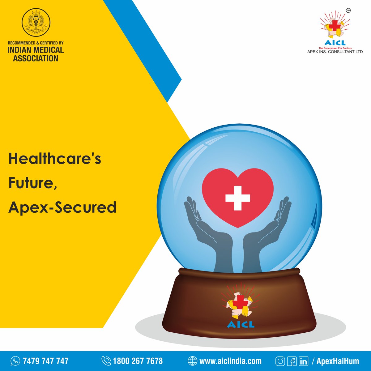 ApexHaiHum's tweet photo. Healthcare's Future, Apex-Secured.
.
.
#ChooseApex #ApexRiskManagement #AICL #MedicoLegalExperts #SuperPowerForDoctors #medical #IMA https://t.co/oAcOTa7VH3