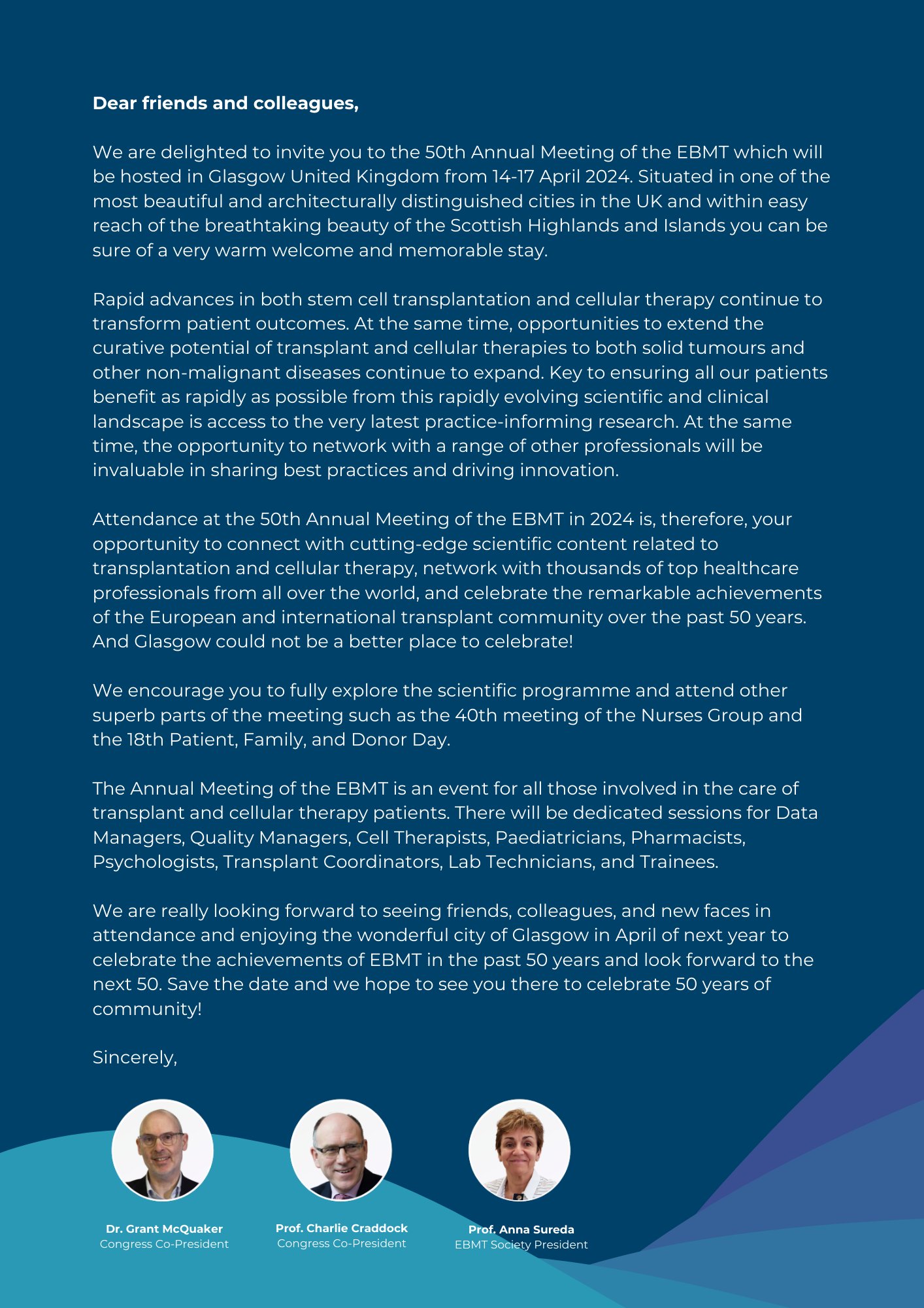The EBMT on X: &ldquo;🧐 Dive into the details of the 50th Annual 
