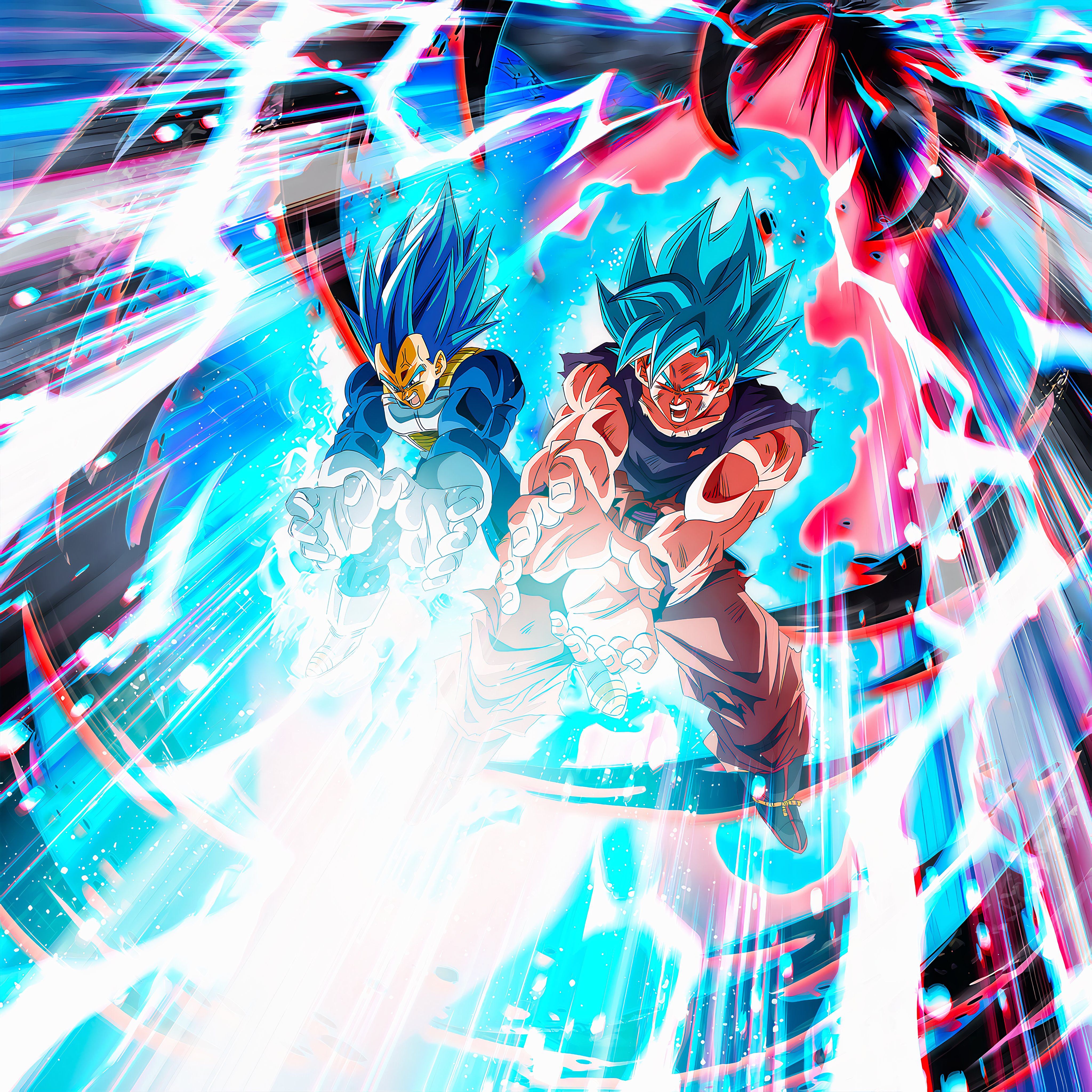BLZ on X: Super Saiyan Blue Kaioken Goku & Super Saiyan Blue Evolved  Vegeta Full art coming soon. Hope you like it. Feel free to share.  #DBLegends  / X