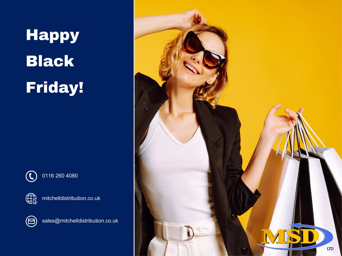 Happy Black Friday!

For businesses in Leicestershire seeking reliable storage solutions for palletized freight, email sales@mitchelldistribution.co.uk with 'BLACK FRIDAY' to inquire about our discounted rates!

#MSD #BlackFriday #StorageSolution #Deals #Bardon #Leicestershire