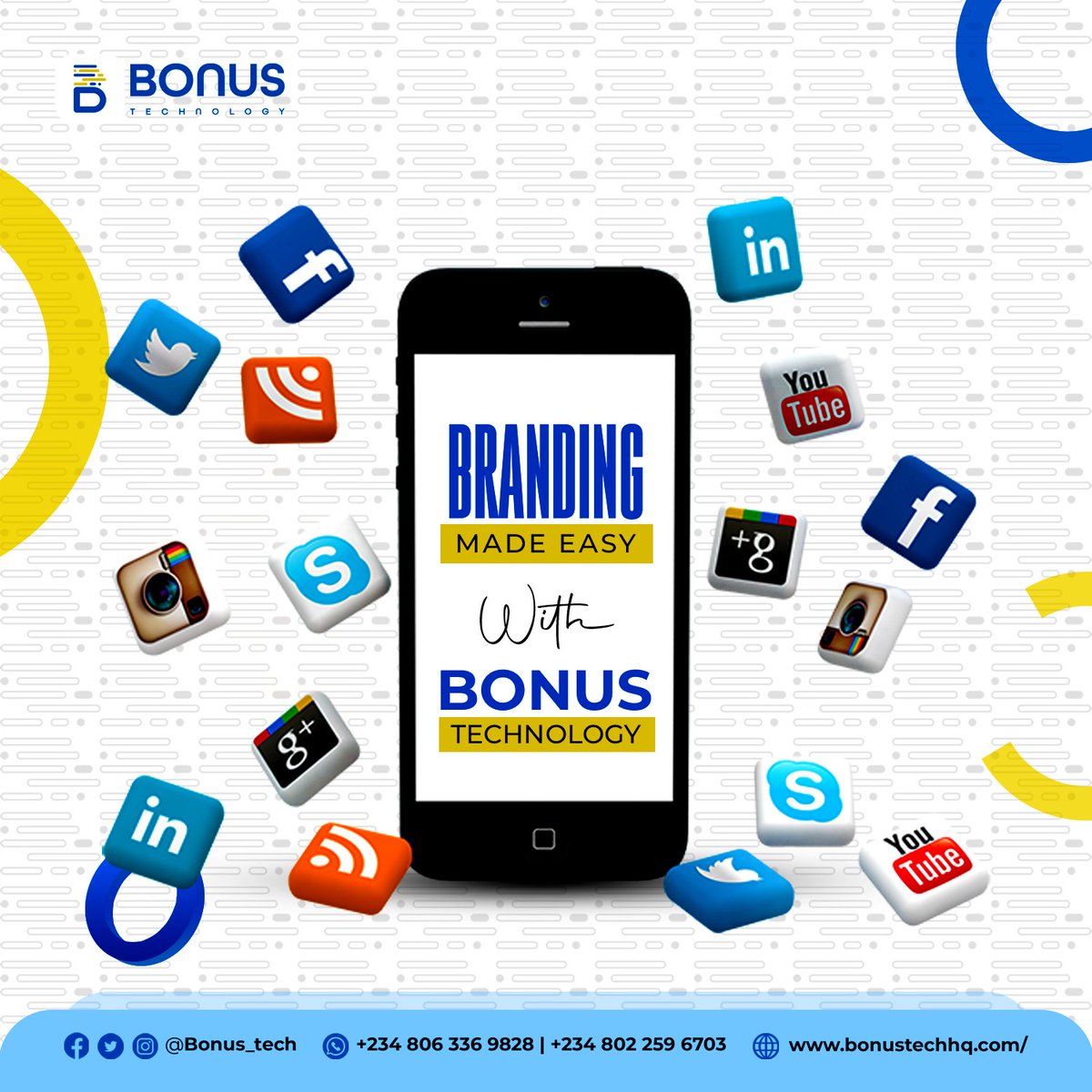 Bonus Technology: Your one-stop shop for branding made easy.
#brand #branding #bonustechnology #brandingexpert #brandingagency #brandingdesigner