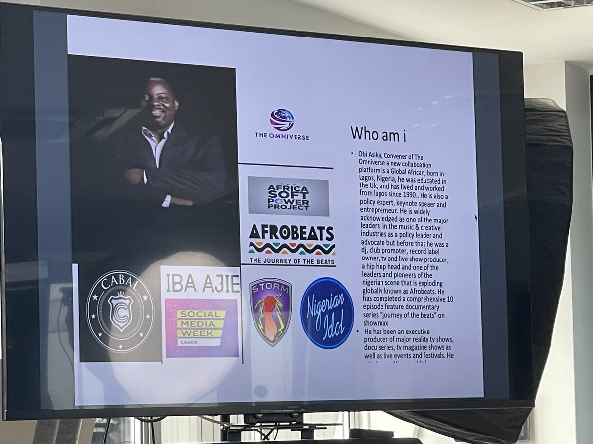 Miss_Toppin's tweet photo. @amusicsummit @UniWestminster @PPLUK @bpi_music @TheBMRU @MusicAlly @OfficialSAMPRA @TheBeat1036fm Keynote by Obi Asika - Founder, Convener The Omniverse - “Nigeria, Africa’s Gateway to Global Music Industry Growth: A Strategic Exploration”
#MusicBusiness #AfricanMusicEconomies #AfricanMusic https://t.co/mbyNirbBzG