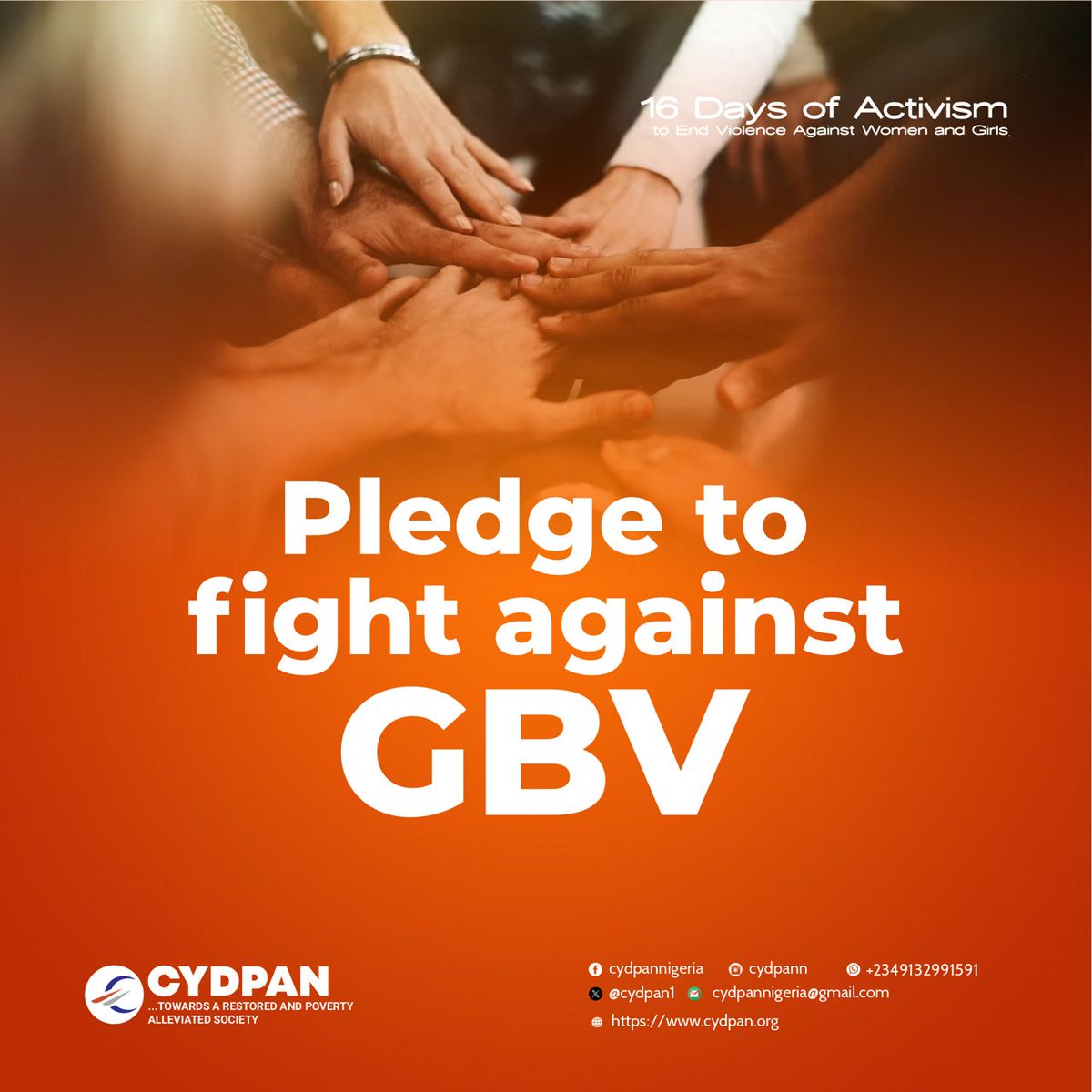 CYDPAN1's tweet photo. Few Hours to Go!!!! 
"Join us for a Walk Against Gender-Based Violence! It's time to take a stand against violence and abuse, and to create a society where everyone feels safe and respected. Let's UNITE, INVEST to prevent violence against women and girls  together!" https://t.co/r3PM412G5H
