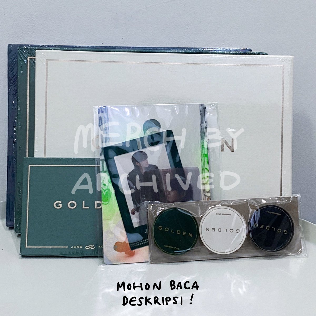 archivedcuts's tweet photo. ✨WTS Ready Stock✨
BTS Jungkook - GOLDEN 

💰PB ver - 330.5k 
💰 Weverse ver + L-holder - 191k  

✅ WEVERSE POB 
✅ Splitpay
✅ Fee admin 3,2%

🏠 tangerang
🛍 https://t.co/eQWnb8L07R

🏷 wts want to sell bts jk jungkook golden album ready ina pob https://t.co/AL2B7XZsEf