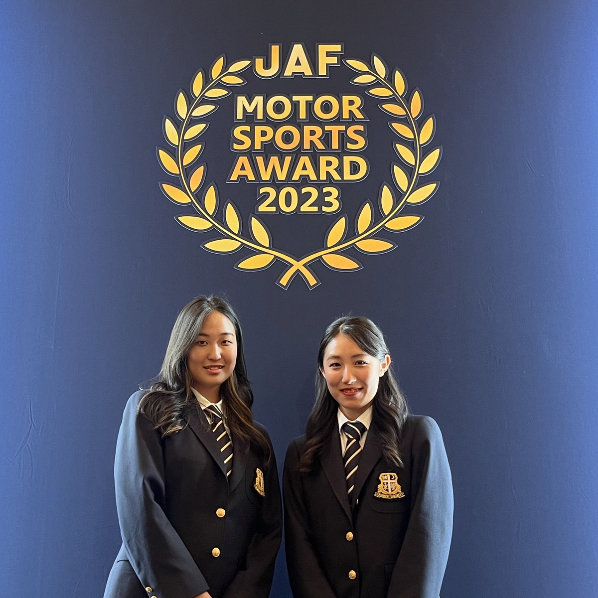 女子団体総合優勝に際し、JAFモータースポーツ表彰式にご招待いただきました！