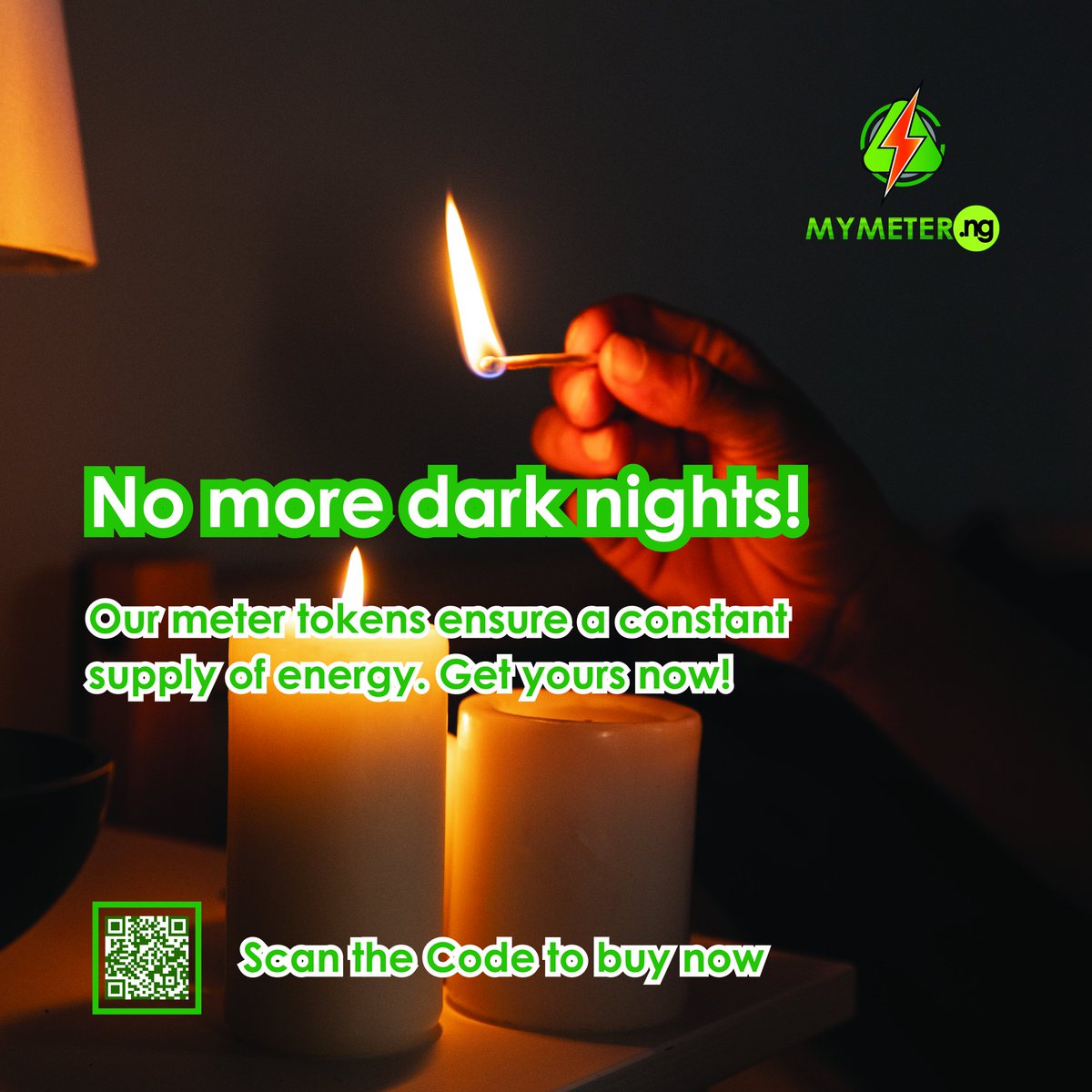 MyMeterNigeria's tweet photo. Say no to dark nights. Get your meter tokens anytime, anywhere.
#Friday #Abuja #lagos #mymeter #buytokens #buyelectricity #Abuja #naija #nigeria #mymeter #biafra https://t.co/LNvCPWfbmo