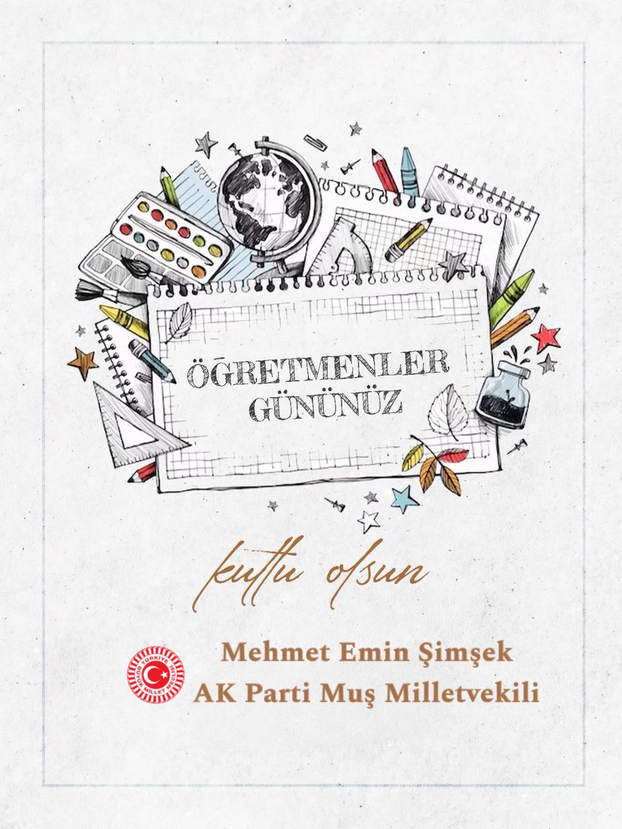 Geleceğimizin teminatı olan çocuklarımızı ve gençlerimizi büyük bir özveriyle yarınlara hazırlayan saygıdeğer öğretmenlerimizin #24kasimögretmenlergünü kutlu olsun.

Şehit öğretmenlerimizi saygı ve rahmetle anıyorum.