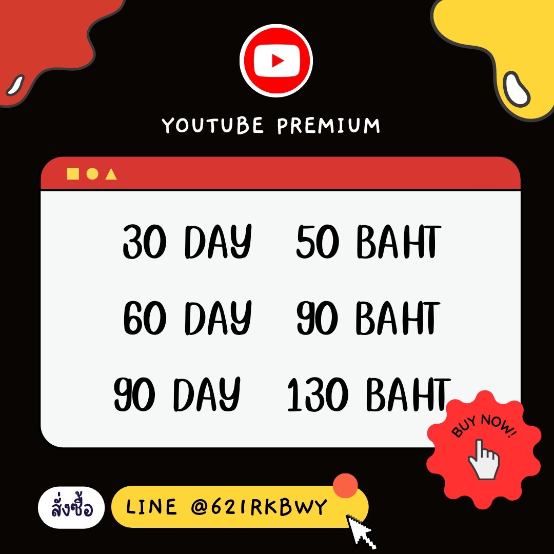 📢 หาร YouTube Premium   

✸ รายเดือน 50บาท/เดือน   

✓ ใช้ youtube music ได้! 
✓ มีกลุ่มไลน์ไว้แจ้งเตือน 
✓ ดูแลตลอดการใช้งาน  
🛒 สั่งซื้อ → lin.ee/uW6oFeO

#ยูทูปพรีเมี่ยม #หารยูทูปพรีเมี่ยมราคาถูก #หารYouTubePremium