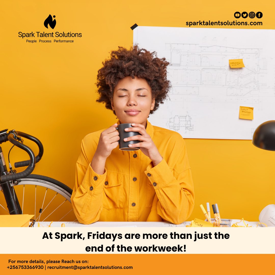 sparkTsolutions's tweet image. At Spark, Fridays are more than just the end of the workweek – they&apos;re a reminder of the passion, dedication, and talent that fuels our success. #SparkTalent #FridayFeeling #CareerSpark #TalentIgnited