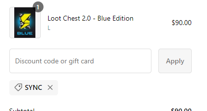 had to get a loot chest, couldn't get a jersey with it but ill take the chance it will have it in there  
of course had to use code sync ⚡️😍♥️