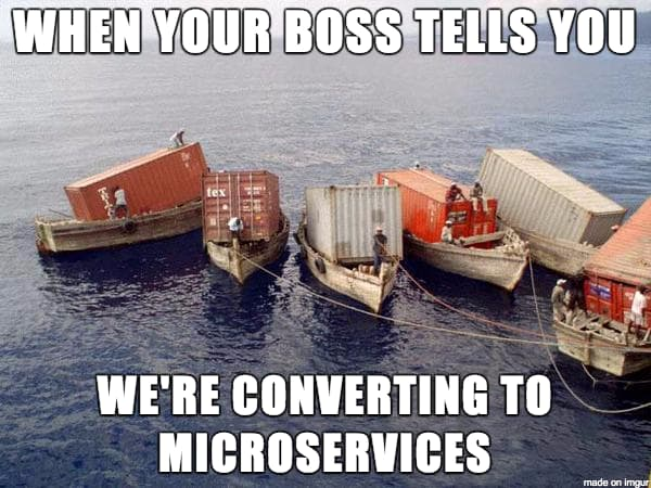 ProgressiveCod2's tweet image. “Microservices are silver bullets.”

This statement led to the collapse of an entire department and the manager getting fired eventually.

The first movers in a toy project, the so-called innovators and the marketers convinced the higher management (CTO, CIO levels) that…