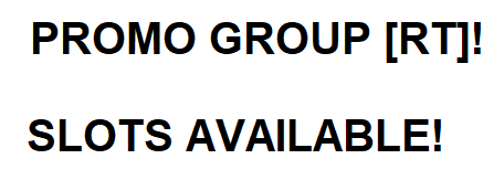 [PROMO GROUP - SLOTS available!] My promo group is open for EVERY active RT page / sub. How it works? You have 5 'drops' during the 24 hours, which You can put in promo group for extra shoutout. What You need to do? You need RETWEET all drops in last 24 hours, before your…