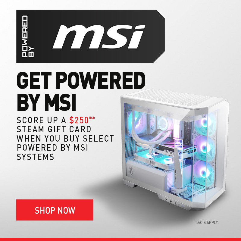 Get up to $250 USD Steam Card by purchasing a selected MSI Gaming PC with BPC Tech!
Check it out😍🤜bpctech.com.au/get-powered-by…

#MSI #bpctech #gamingpc