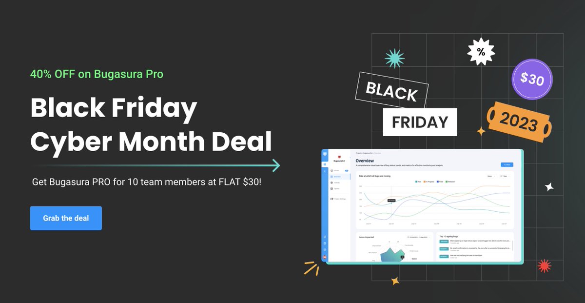 bugasura's tweet photo. .@bugasura BLACK FRIDAY DEAL ALERT ๐จ
The only thing scarier than bugs is missing out on this deal ๐ฅ
Get it here: https://t.co/s5KnqeF9fD
#closebugsfaster https://t.co/HPqQfEood5