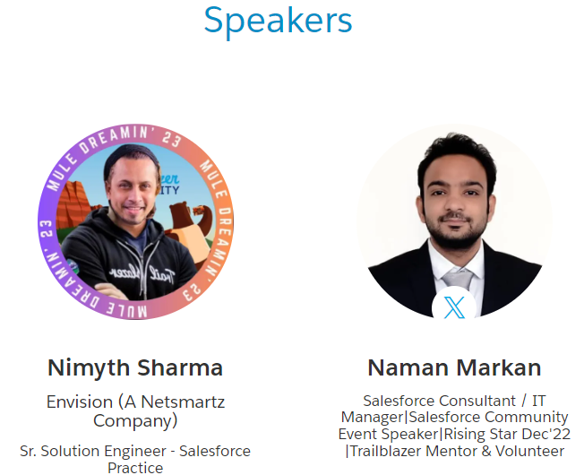 On this #SalesforceSaturday we have an awesome meeting coming up with @SFNoidaNPGroup @SFNPGhaziabad and we hope you'll join us!

Get your tickets now to learn more about #GenerativeAI

#TrailblazerCommunity @anant_maks @gauravkala07 @NehaJanoti @justajeetsingh @faisalsiddiki21