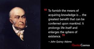 QuietFriend31's tweet image. To furnish the means of acquiring knowledge is … the greatest benefit that can be conferred on humankind. It prolongs life itself and enlarges the sphere of existence. 
~ John Quincy Adams

#OurGreatNation
#OurFoundingPrinciples
#DemVoice1