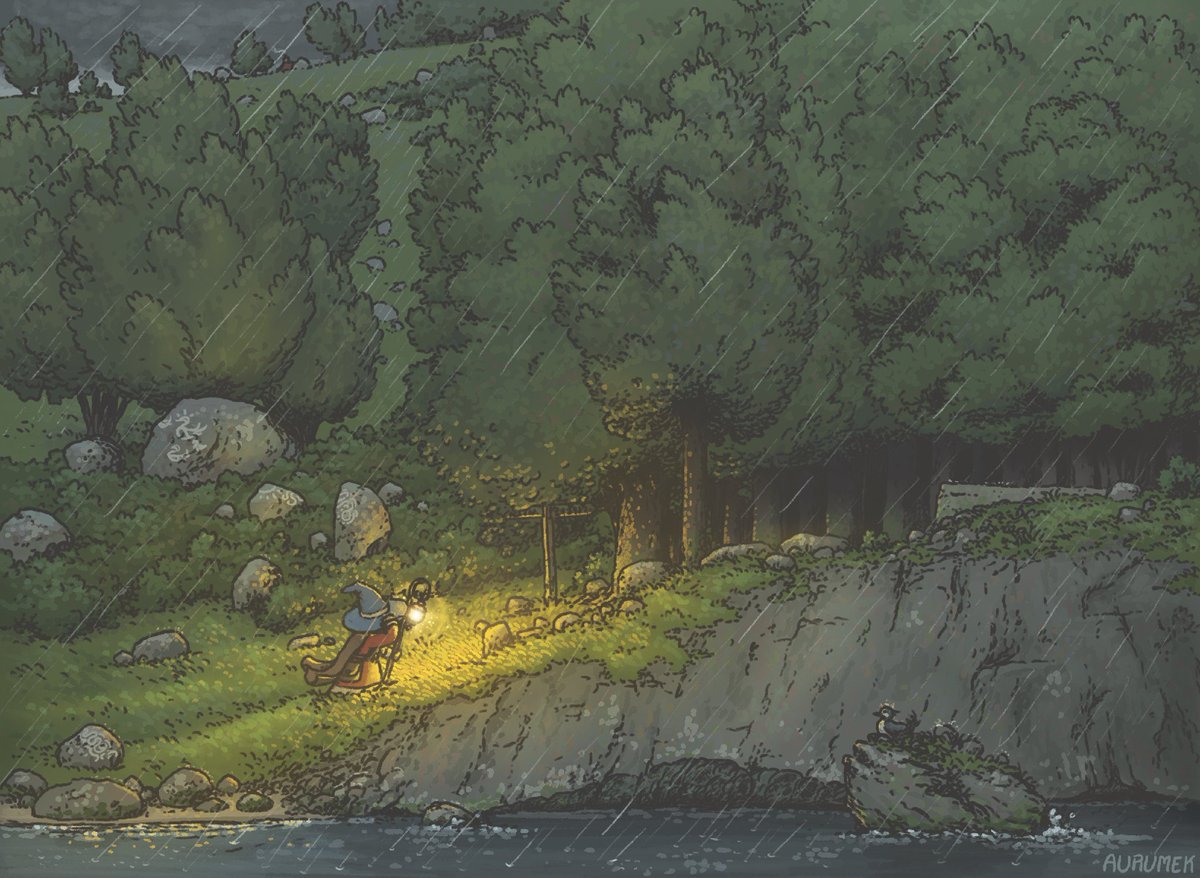 Aurumek_'s tweet image. If you'd like to escape to another, simpler world sometimes as well, my prints are currently 25% off for just this weekend! 🌿