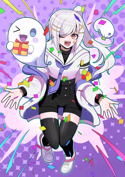【お仕事報告】この度、むの様()のお誕生日記念イラストを制作させていただきましたありがとうございました～! 
