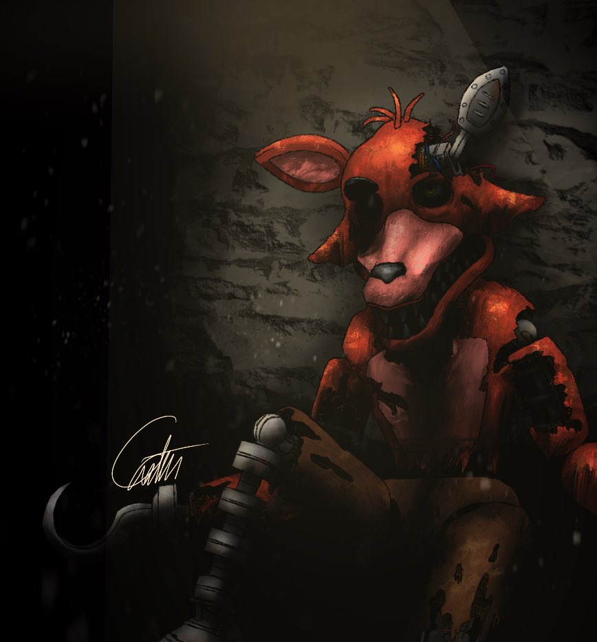 Tired But Hereu0027s A Withered Foxy With An Oc - Fnaf 2 Withered Foxy Png,Foxy  Png - free transparent png images 