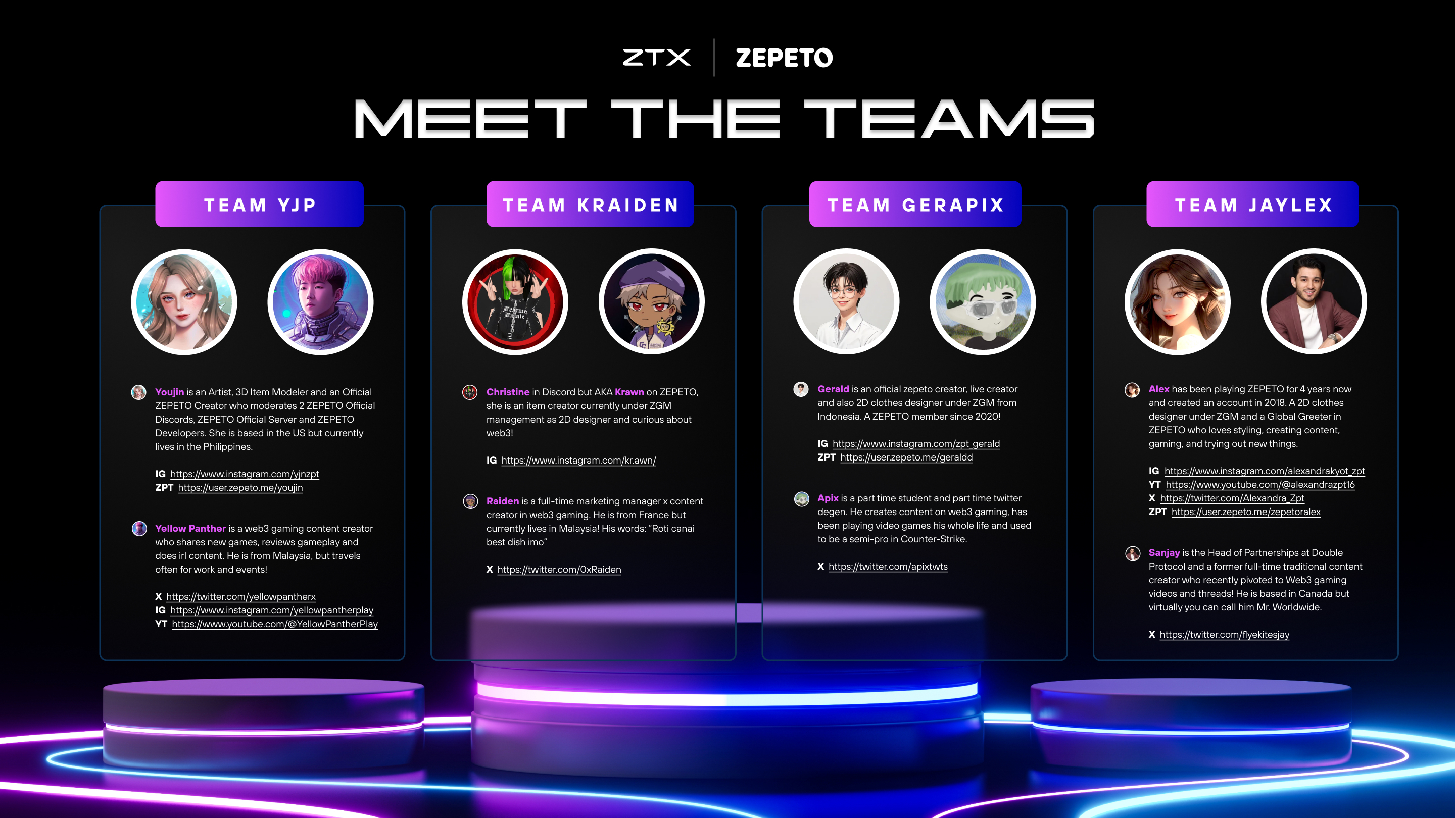 ZTX on X: 🎮 4 teams - 2 games - 2 weeks 🎮 Our Beta is just around the  corner. Until then, it's time for web2 ZEPETO and web3 ZTX community to