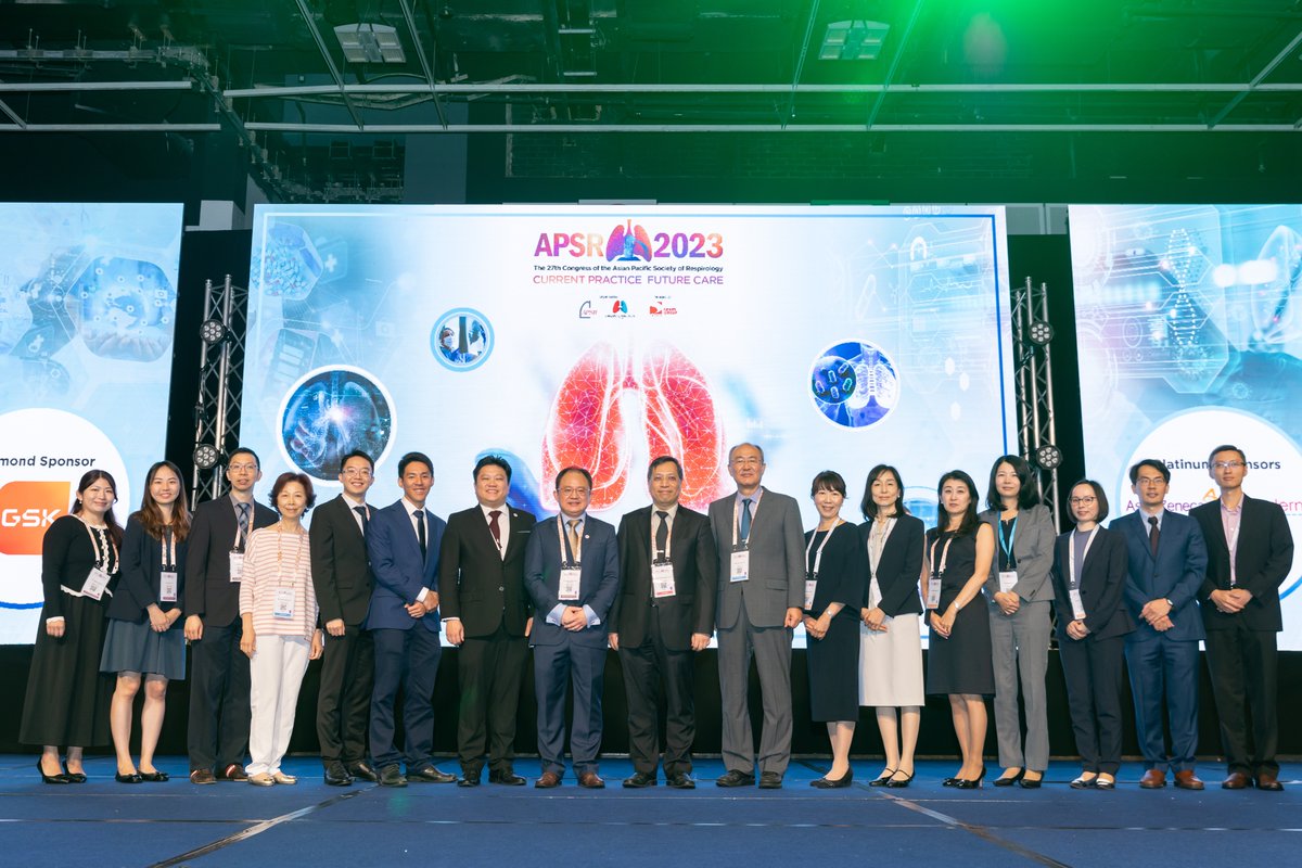 sgthoracicsoc's tweet photo. Our team behind #APSR2023.  With APSR President and President-Elect, APSR 2023 STS Committee and Local Leads, APSR Secretariat, APSR 2023 Secretariat Kenes Group @APSRapsr https://t.co/Maw5KP5DZW