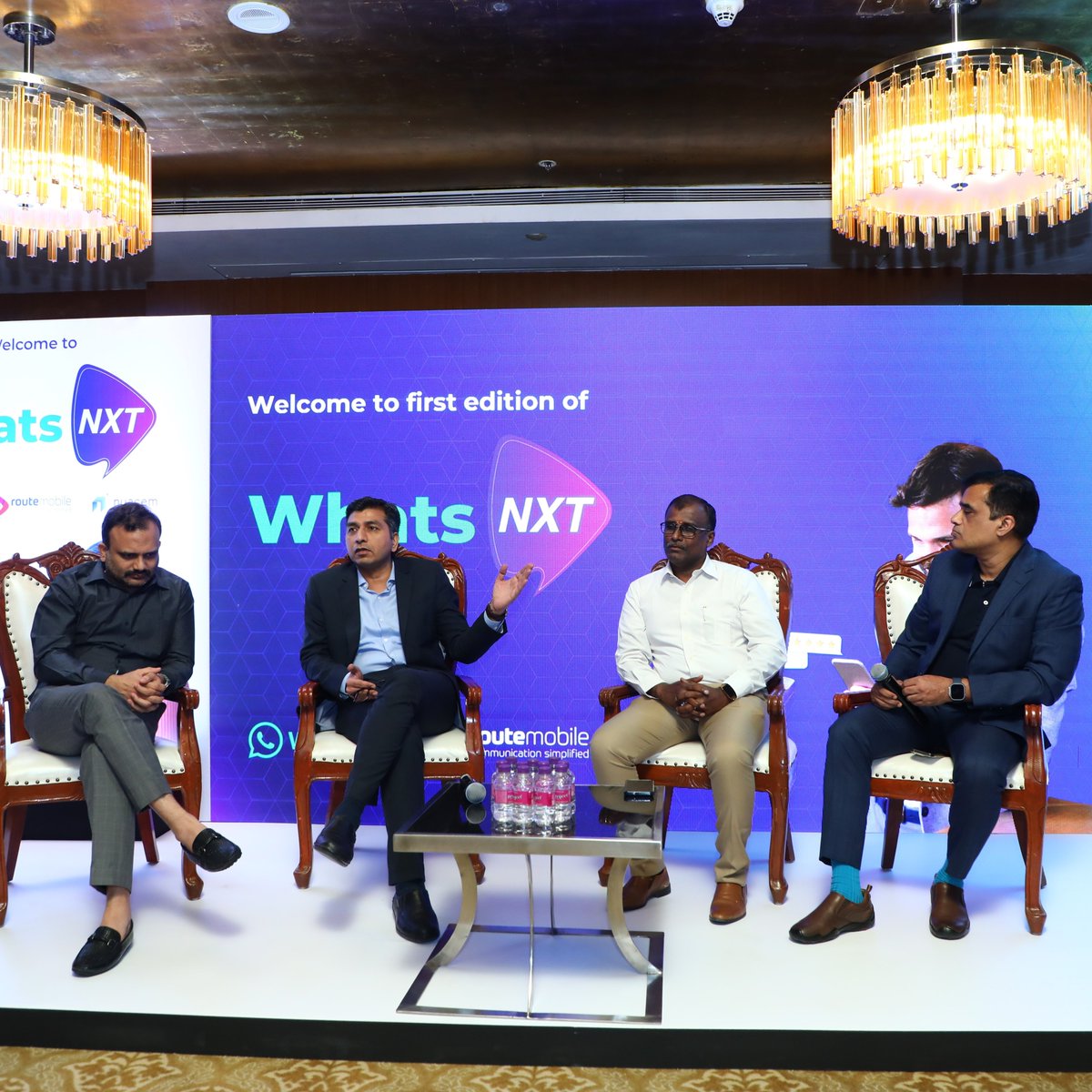 routemobile's tweet image. Here's a peek into #WhatsNxt, Mumbai Edition, our latest event series in #collaboration with @WhatsApp, which was a success, with an insightful keynote by Arzan Singpurwalla, @metaindia &amp;amp; an expert-led Panel Discussion with Vamsi Y., @nuacemai

#RouteEvent #RouteMobile @Meta